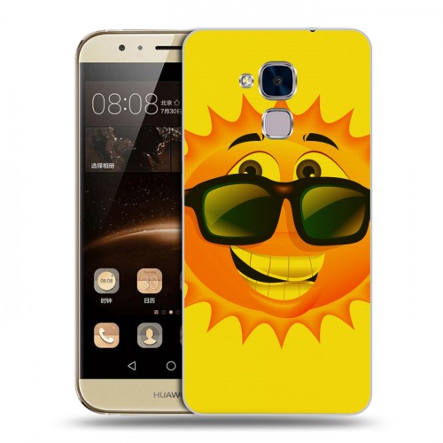 Дизайнерский пластиковый чехол для Huawei Honor 5C Солнце