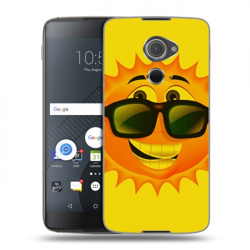 Дизайнерский пластиковый чехол для Blackberry DTEK60 Солнце