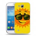 Дизайнерский пластиковый чехол для Samsung Galaxy Premier Солнце