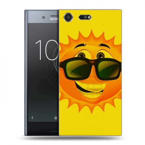Дизайнерский силиконовый чехол для Sony Xperia XZ Premium Солнце