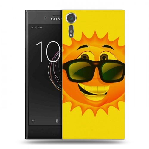 Дизайнерский пластиковый чехол для Sony Xperia XZs Солнце