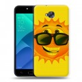 Дизайнерский пластиковый чехол для ASUS ZenFone 4 Selfie Солнце