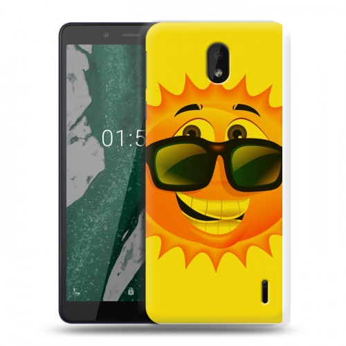 Дизайнерский силиконовый чехол для Nokia 1 Plus Солнце