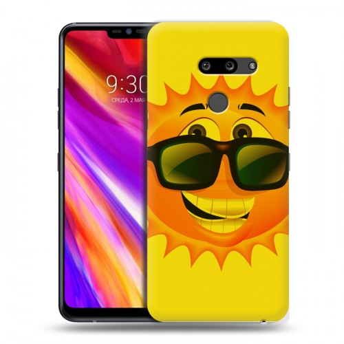 Дизайнерский пластиковый чехол для LG G8 ThinQ Солнце