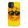 Дизайнерский пластиковый чехол для Iphone 12 Mini Солнце