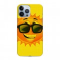 Дизайнерский пластиковый чехол для Iphone 13 Pro Max Солнце