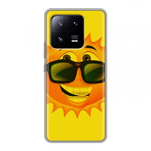 Дизайнерский силиконовый чехол для Xiaomi 13 Pro Солнце
