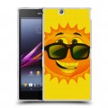 Дизайнерский пластиковый чехол для Sony Xperia Z Ultra  Солнце