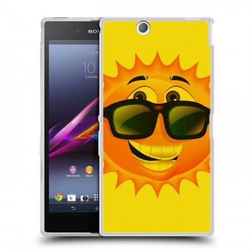 Дизайнерский пластиковый чехол для Sony Xperia Z Ultra  Солнце