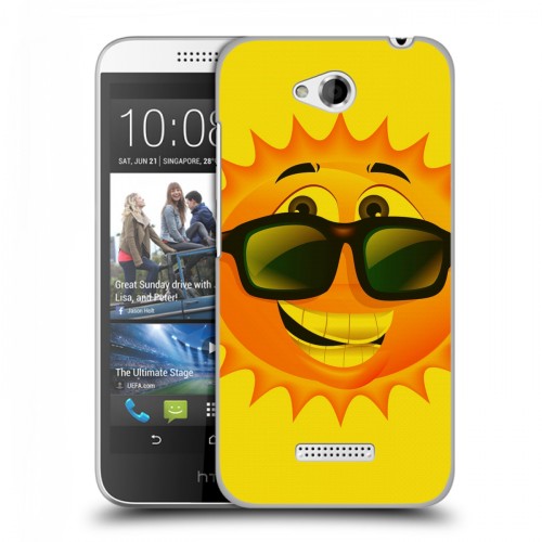Дизайнерский силиконовый чехол для HTC Desire 616 Солнце