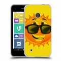 Дизайнерский пластиковый чехол для Nokia Lumia 530 Солнце