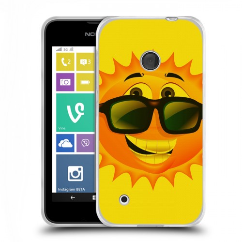 Дизайнерский пластиковый чехол для Nokia Lumia 530 Солнце