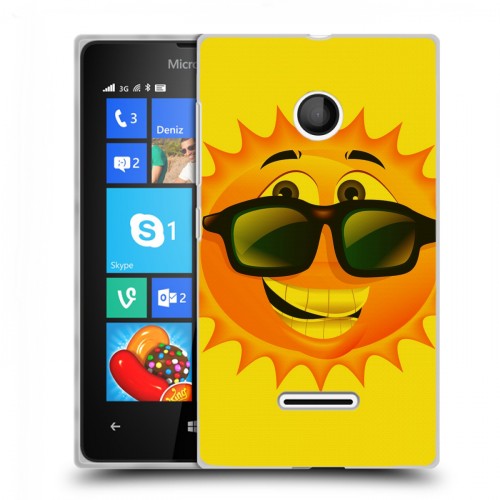 Дизайнерский пластиковый чехол для Microsoft Lumia 435 Солнце