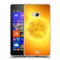 Дизайнерский пластиковый чехол для Microsoft Lumia 540 Солнце