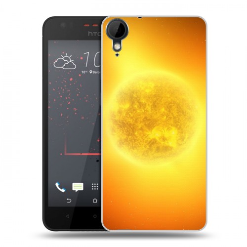 Дизайнерский пластиковый чехол для HTC Desire 825 Солнце