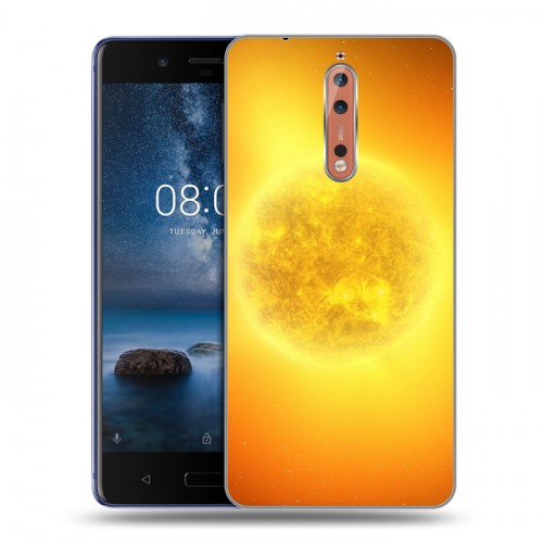 Дизайнерский пластиковый чехол для Nokia 8 Солнце