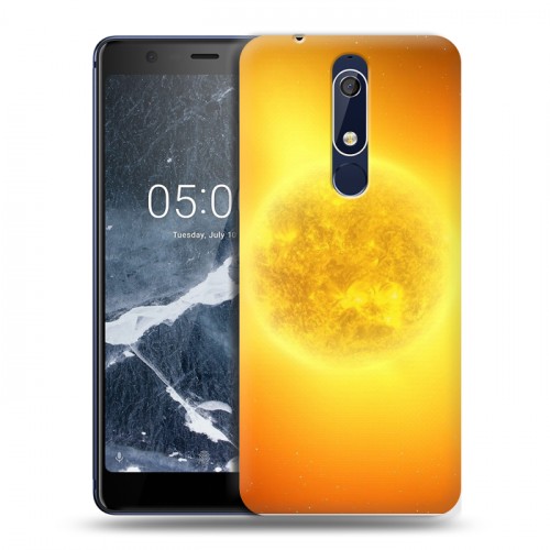 Дизайнерский пластиковый чехол для Nokia 5.1 Солнце