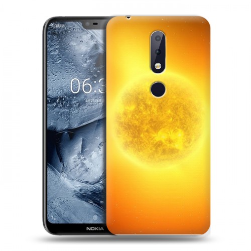 Дизайнерский силиконовый чехол для Nokia 6.1 Plus Солнце