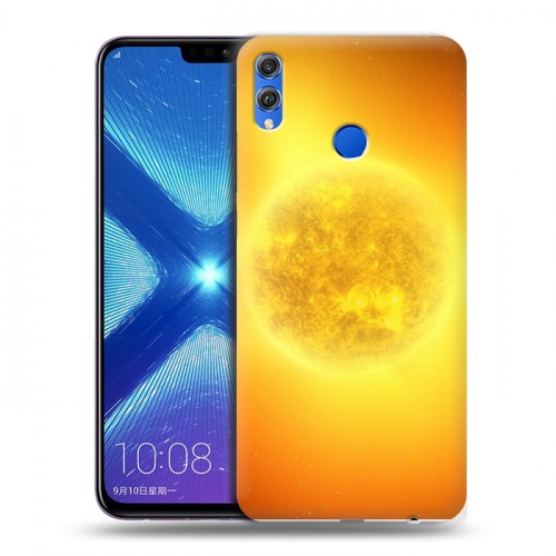 Дизайнерский силиконовый чехол для Huawei Honor 8X Солнце