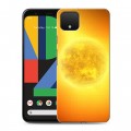 Дизайнерский пластиковый чехол для Google Pixel 4 Солнце