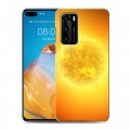 Дизайнерский силиконовый с усиленными углами чехол для Huawei P40 Солнце