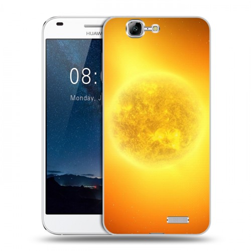 Дизайнерский пластиковый чехол для Huawei Ascend G7 Солнце