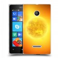 Дизайнерский пластиковый чехол для Microsoft Lumia 435 Солнце