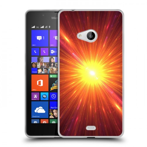 Дизайнерский пластиковый чехол для Microsoft Lumia 540 Солнце