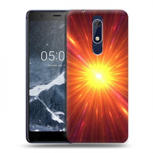 Дизайнерский пластиковый чехол для Nokia 5.1 Солнце