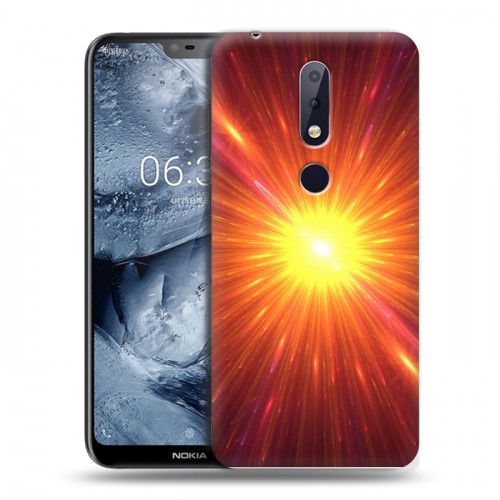 Дизайнерский пластиковый чехол для Nokia 6.1 Plus Солнце