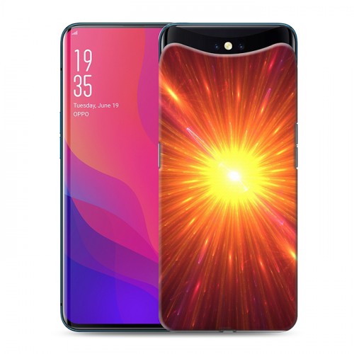 Дизайнерский силиконовый чехол для OPPO Find X Солнце