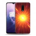 Дизайнерский пластиковый чехол для OnePlus 7 Солнце