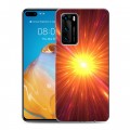 Дизайнерский пластиковый чехол для Huawei P40 Солнце