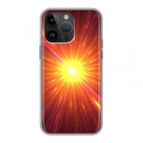 Дизайнерский пластиковый чехол для Iphone 14 Pro Max Солнце