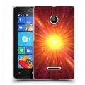 Дизайнерский пластиковый чехол для Microsoft Lumia 435 Солнце