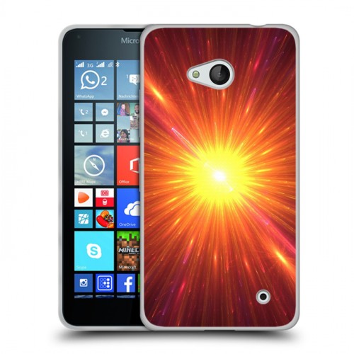 Дизайнерский пластиковый чехол для Microsoft Lumia 640 Солнце