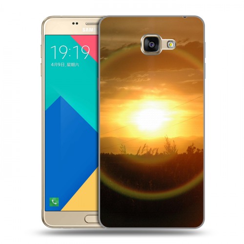 Дизайнерский силиконовый чехол для Samsung Galaxy A9 Солнце
