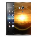 Дизайнерский пластиковый чехол для Sony Xperia acro S Солнце