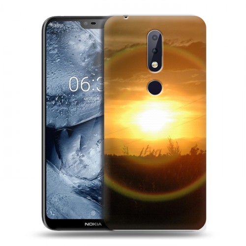 Дизайнерский силиконовый чехол для Nokia 6.1 Plus Солнце