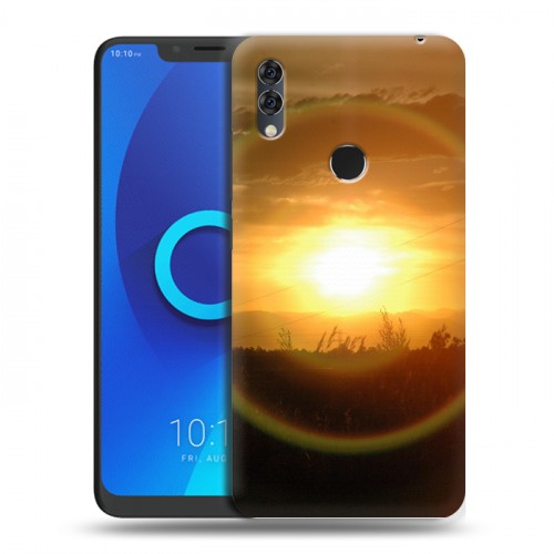 Дизайнерский силиконовый чехол для Alcatel 5V Солнце