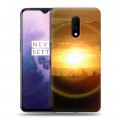 Дизайнерский пластиковый чехол для OnePlus 7 Солнце