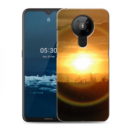 Дизайнерский пластиковый чехол для Nokia 5.3 Солнце