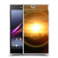 Дизайнерский пластиковый чехол для Sony Xperia Z Ultra  Солнце