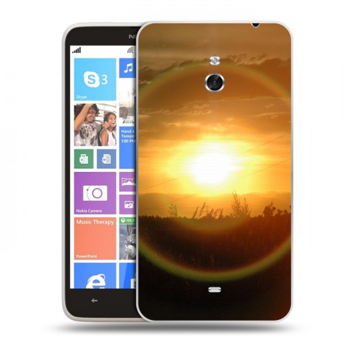 Дизайнерский пластиковый чехол для Nokia Lumia 1320 Солнце