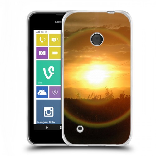 Дизайнерский пластиковый чехол для Nokia Lumia 530 Солнце