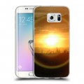 Дизайнерский силиконовый чехол для Samsung Galaxy S6 Edge Солнце