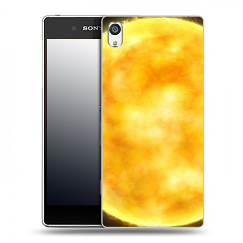 Дизайнерский пластиковый чехол для Sony Xperia E5 Солнце