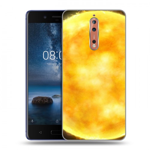 Дизайнерский пластиковый чехол для Nokia 8 Солнце