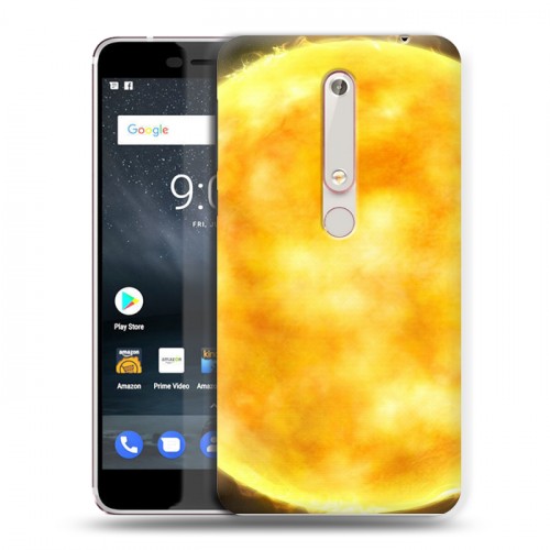 Дизайнерский пластиковый чехол для Nokia 6 (2018) Солнце