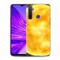 Дизайнерский силиконовый чехол для Realme 5 Солнце